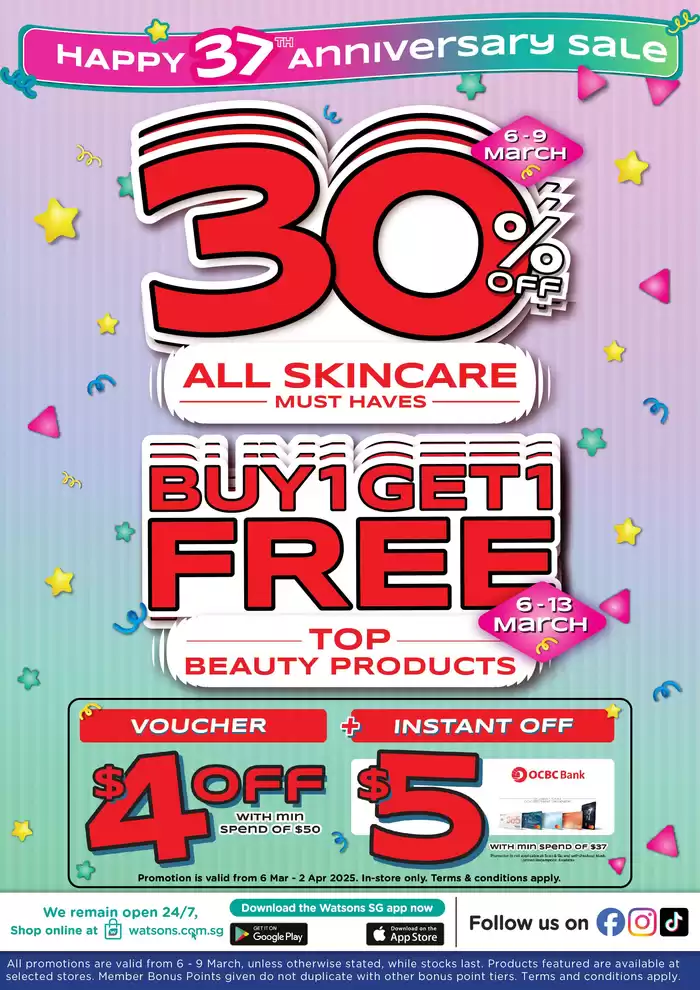 Watsons catalogue in Singapore | Watsons promotion | 06/03/2025 - 02/04/2025