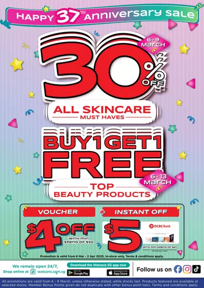 Watsons catalogue in Singapore | Watsons promotion | 06/03/2025 - 02/04/2025