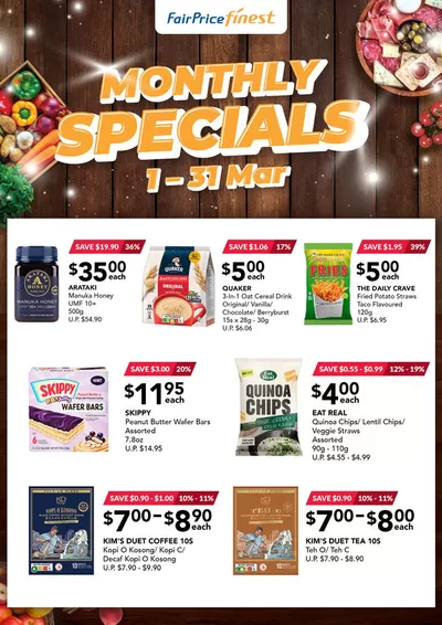 FairPrice Finest catalogue in Singapore | Finest Monthly Specials1 Mar - 31 Mar 2025 | 01/03/2025 - 31/03/2025