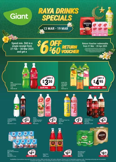 Giant catalogue in Singapore | Raya Drinks Specials | 13/03/2025 - 19/03/2025