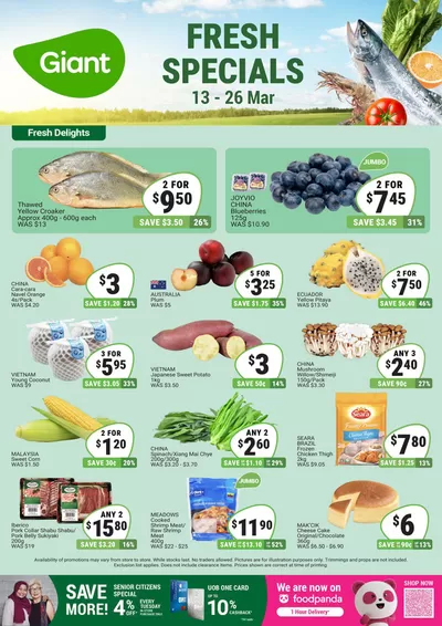 Giant catalogue in Singapore | Fresh Specials | 13/03/2025 - 26/03/2025