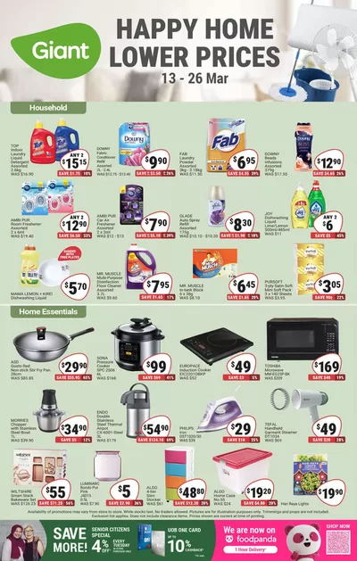 Giant catalogue in Singapore | Happy Home Lower Prices | 13/03/2025 - 26/03/2025