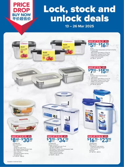 FairPrice catalogue in Singapore | Lock, Stock And Unlock Deals | 13/03/2025 - 26/03/2025