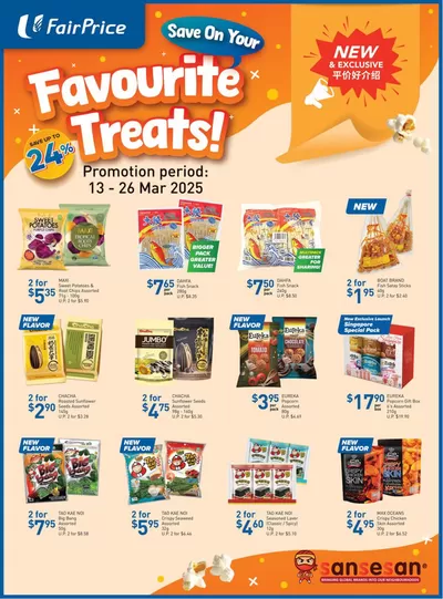 FairPrice catalogue in Singapore | Save On Your Favourite Treats | 13/03/2025 - 26/03/2025