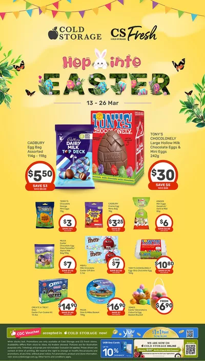 Supermarkets offers | Easter Ad in Cold Storage | 13/03/2025 - 26/03/2025