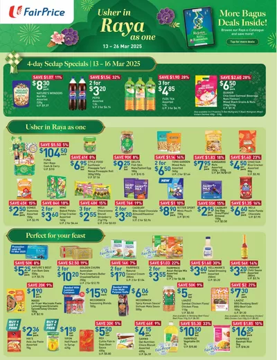 FairPrice catalogue in Singapore | Usher in Raya as One | 13/03/2025 - 26/03/2025