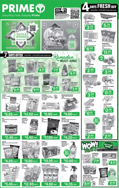 Prime Supermarket catalogue in Singapore | Prime Supermarket Product offers Prime Supermarket | 14/03/2025 - 20/03/2025