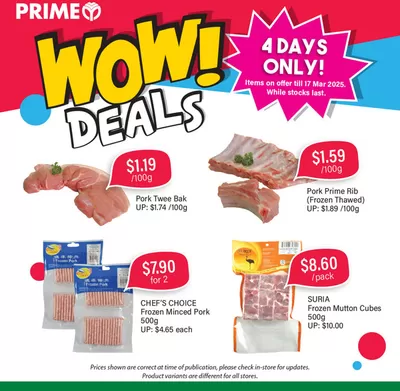 Prime Supermarket catalogue in Singapore | Offers for bargain hunters | 14/03/2025 - 17/03/2025