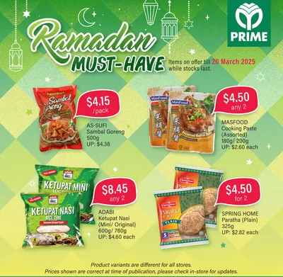 Prime Supermarket catalogue in Singapore | Prime Supermarket promotion | 15/03/2025 - 20/03/2025