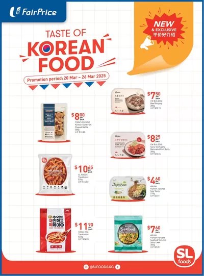 FairPrice catalogue in Singapore | Taste Of Korean Food | 20/03/2025 - 26/03/2025