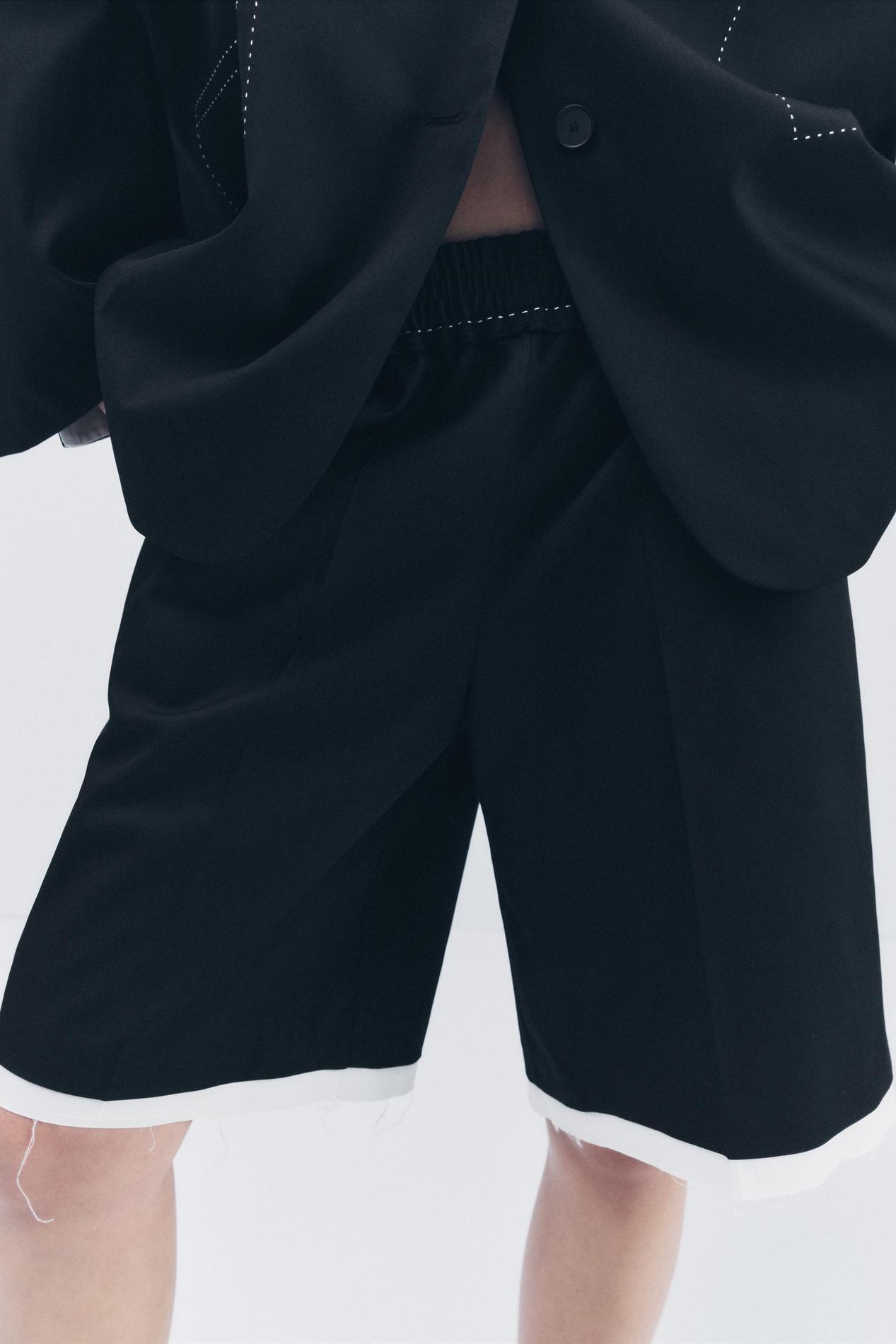 POPLIN BERMUDA SHORTS WITH TOPSTITCHING offers at S$ 29.9 in ZARA