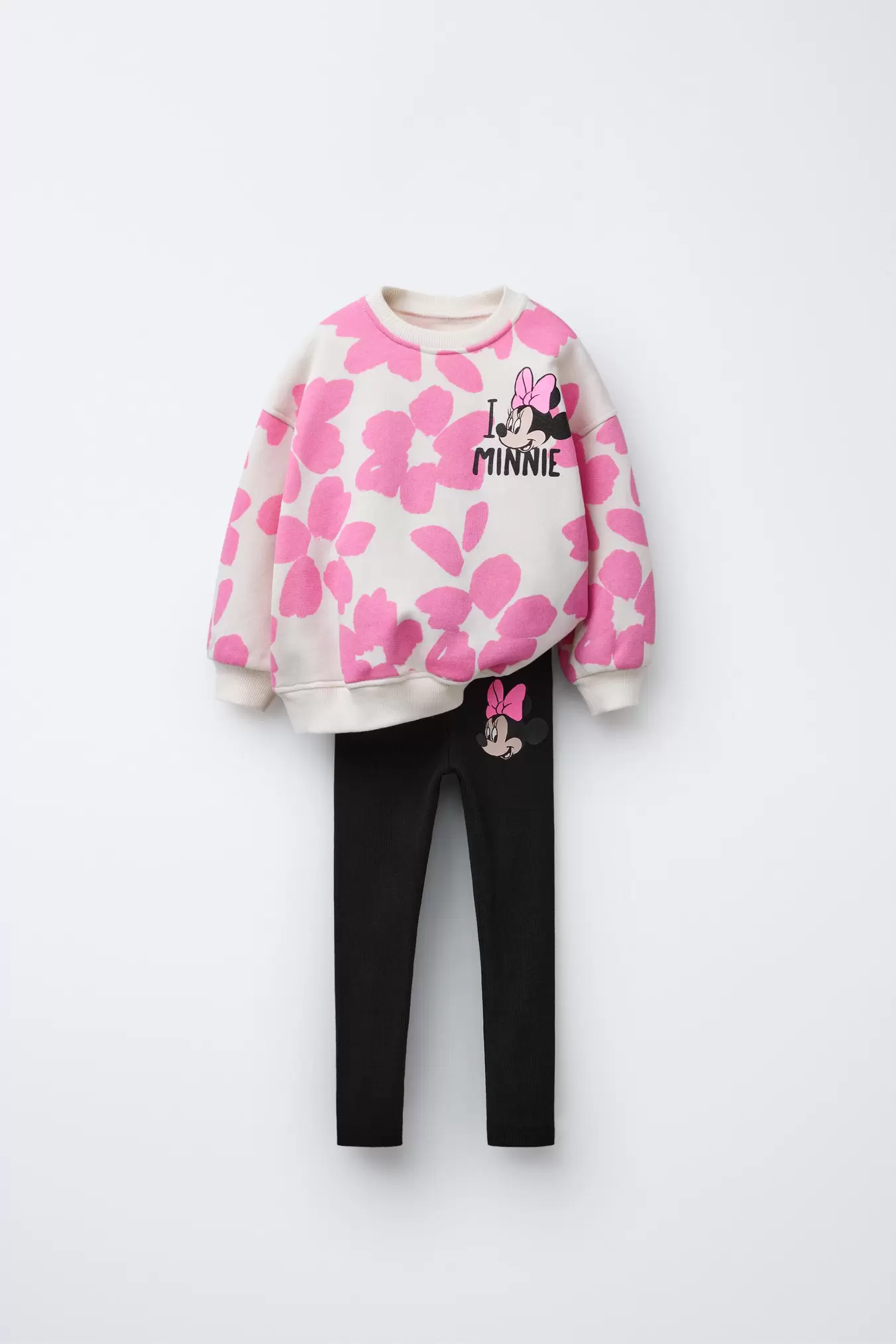 MINNIE MOUSE © DISNEY SWEATSHIRT AND LEGGINGS CO ORD offers at S$ 49.9 in ZARA