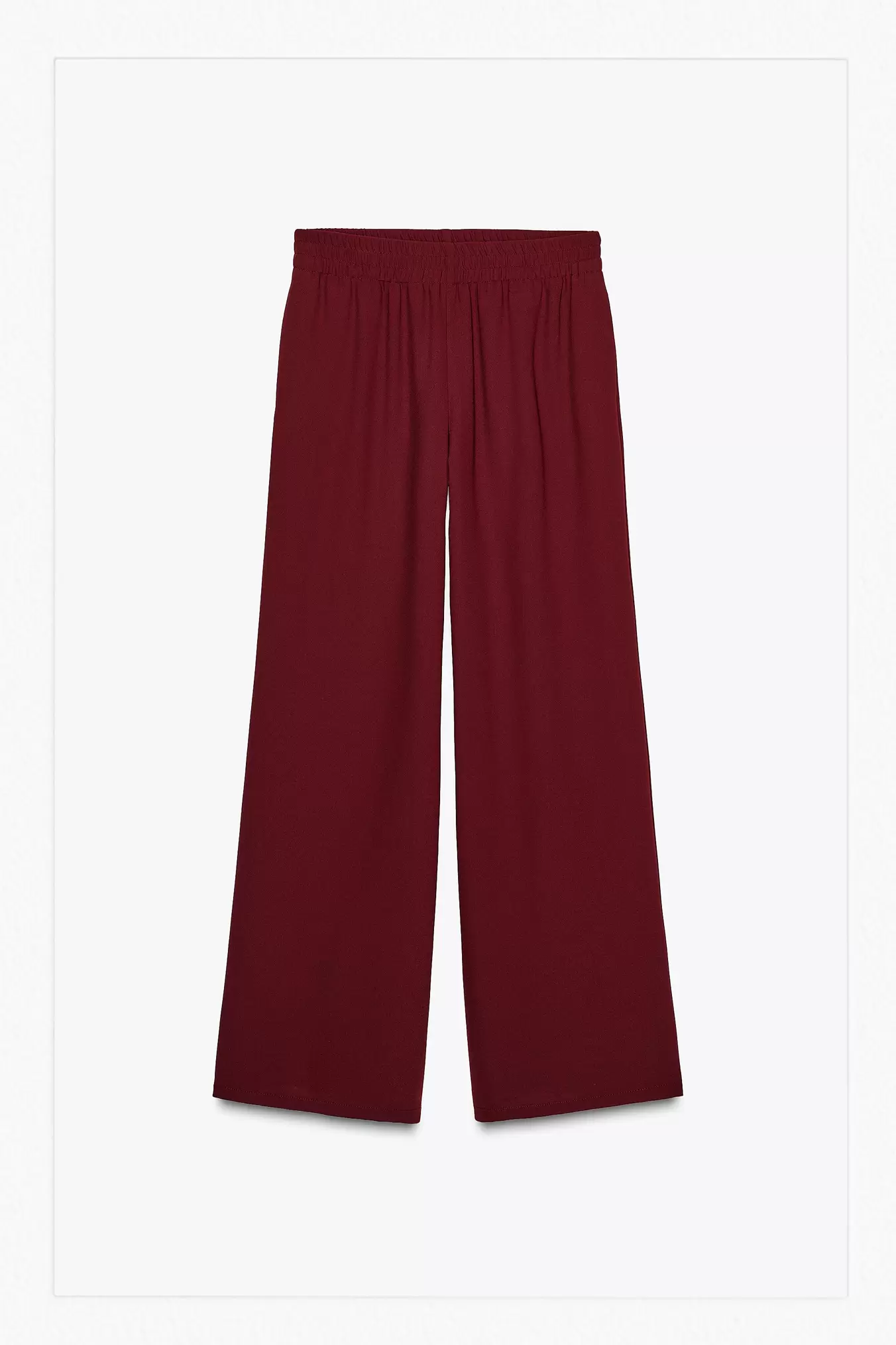 CREPE WIDE-LEG TROUSERS offers at S$ 69.9 in ZARA