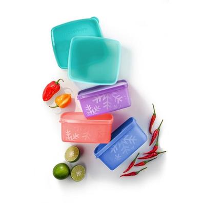 Snowflake Square Round (4) 400ml offers at S$ 28.9 in Tupperware
