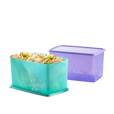Snowflake Double Square Round (2) 2.8L offers at S$ 23.9 in Tupperware
