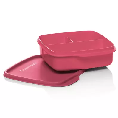 Divided Lunch Box Squares (1) 550ml offers at S$ 8.6 in Tupperware