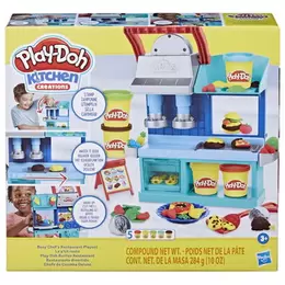 Play-Doh Kitchen Creations Busy Chef's Restaurant Playset offers at S$ 44.99 in Toys R Us