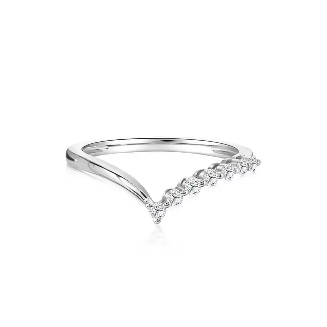 Timeless Wishbone Half Eternity Ring offers at S$ 539 in SK Jewellery