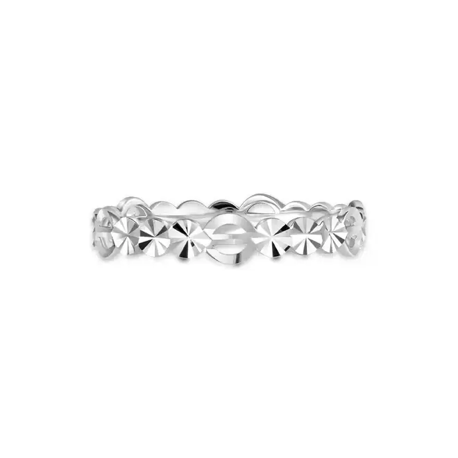 Theta 14K White Gold Loca Ring offers at S$ 139 in SK Jewellery