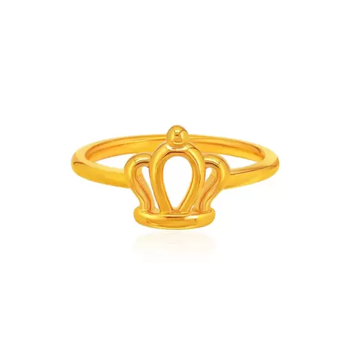 Marigold Crown 999 Pure Gold Ring offers at S$ 239 in SK Jewellery