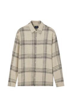 Check boxy fit shirt offers at S$ 39.9 in Pull & Bear
