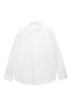 Basic poplin long sleeve shirt offers at S$ 49.9 in Pull & Bear