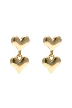 Double heart earrings offers at S$ 14.9 in Pull & Bear