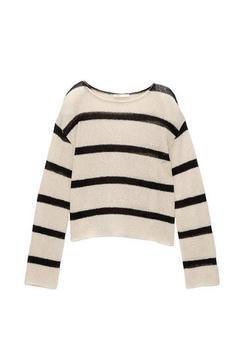 Long sleeve open knit jumper offers at S$ 49.9 in Pull & Bear