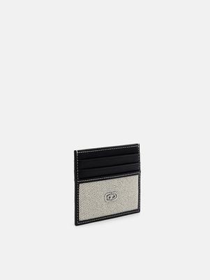 PEDRO Icon Leather Woven Card Holder offers at S$ 39.9 in Pedro