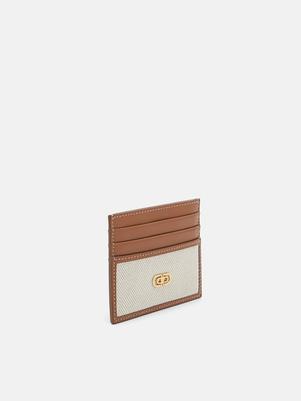 PEDRO Icon Leather Woven Card Holder offers at S$ 39.9 in Pedro