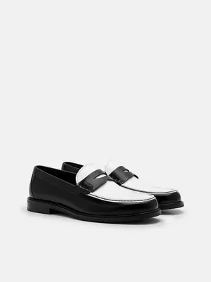 Leather Penny Loafers offers at S$ 149.9 in Pedro