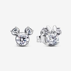 Disney Mickey Mouse & Minnie Mouse Sparkling Stud Earrings offers at S$ 105 in Pandora
