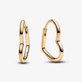 Asymmetrical Heart Hoop Earrings offers at S$ 89 in Pandora