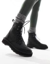 Sorel Hi-Line lace up boots in black offers at S$ 135.59 in asos
