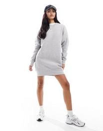 Pull&Bear oversized sweat dress in grey offers at S$ 10.79 in asos