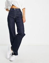 Dr Denim Moxy straight leg jeans in indigo offers at S$ 28 in asos