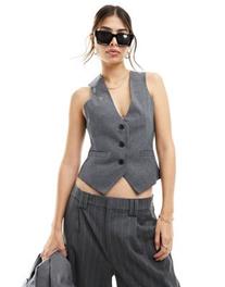 ASOS DESIGN tailored waistcoat in charcoal offers at S$ 9.5 in asos