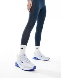 Nike Training Air Zoom Bella 7 trainers in blue and white offers at S$ 79.99 in asos