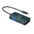 HP DHC-CT200 USB CM to HDMI+VGA+DP Adaptor (Space Grey) offers at S$ 47.9 in Challenger