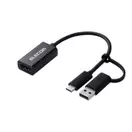 Elecom AD-HDMICAPBK USB C/USB A connector 4K HDMI Adapter offers at S$ 67.41 in Challenger