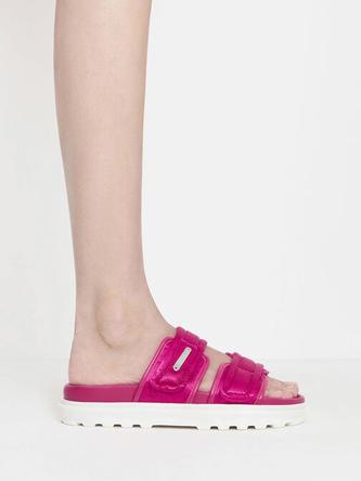 Clementine Recycled Polyester Sports Sandals               - fuchsia offers at S$ 60.7 in Charles & Keith