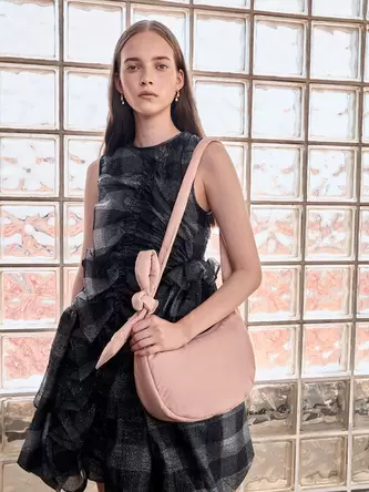 Delilah Nylon Knotted Hobo Bag  - pink offers at S$ 60.7 in Charles & Keith