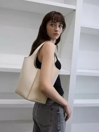 Large Arlys Tote Bag  - beige offers at S$ 71.9 in Charles & Keith