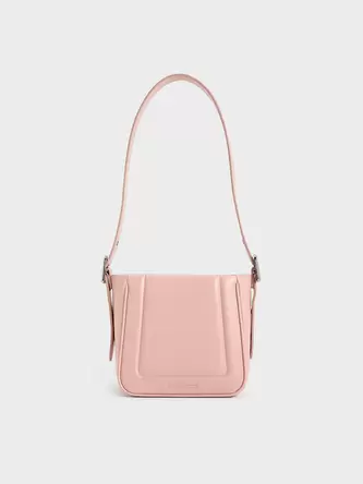 Petra Boxy Bucket Bag  - pink offers at S$ 55.9 in Charles & Keith