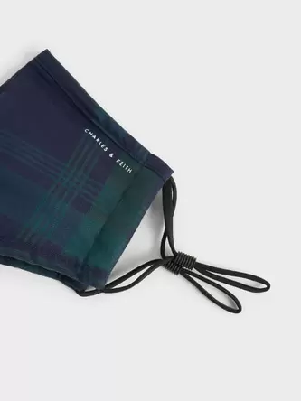 Tartan Print Mask  - multi offers at S$ 7.9 in Charles & Keith