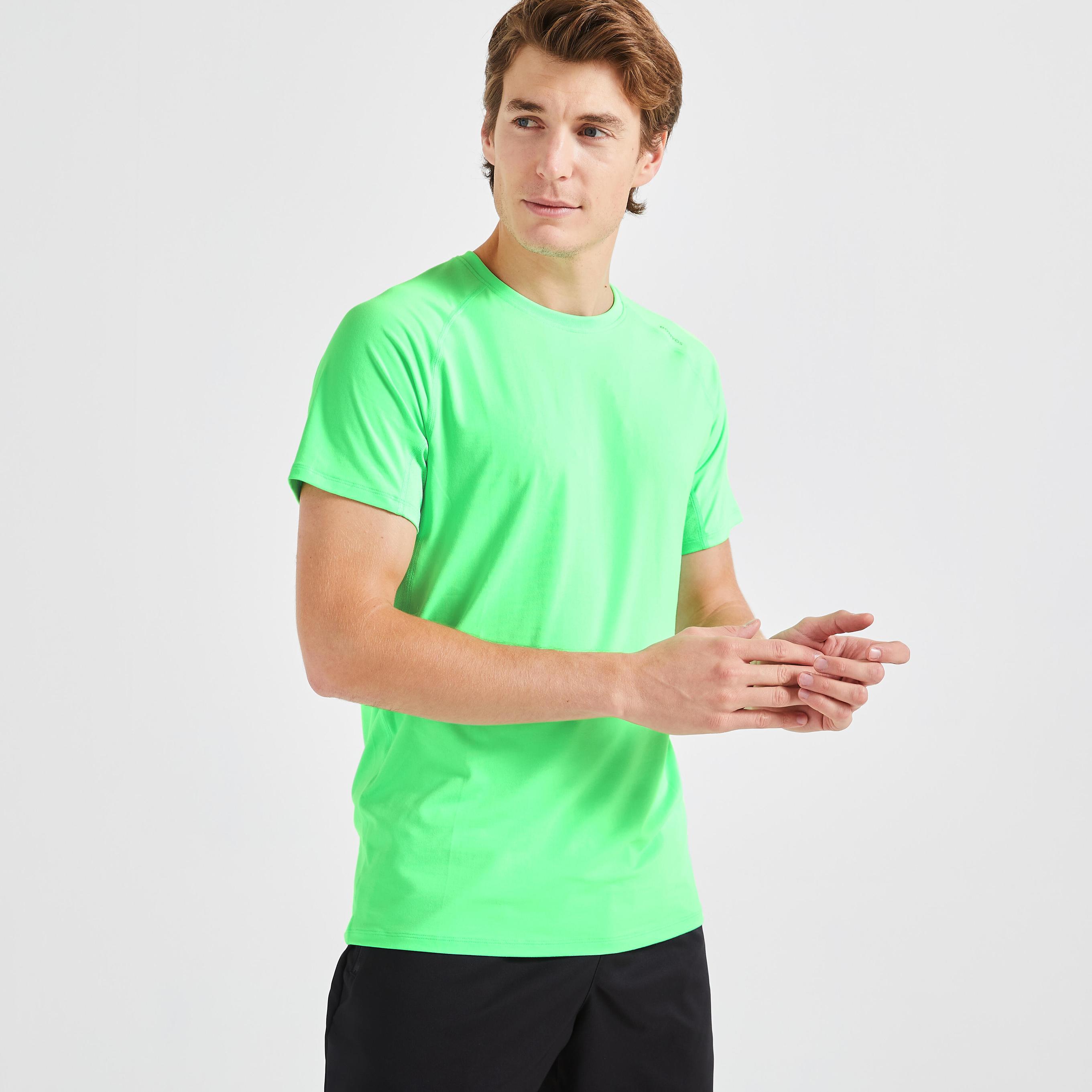 Men's Essential Fitness T-Shirt - Neon Green offers at S$ 7.9 in Decathlon