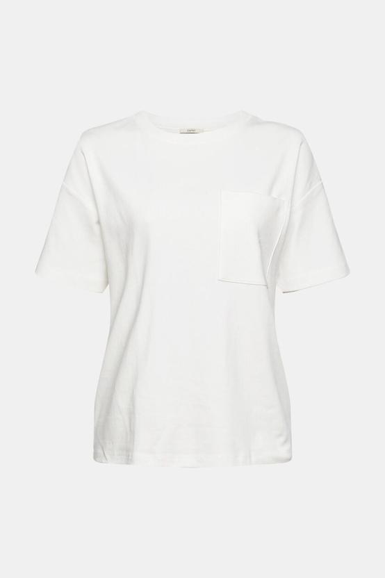 T-shirt with a breast pocket offers at S$ 29.9 in Esprit