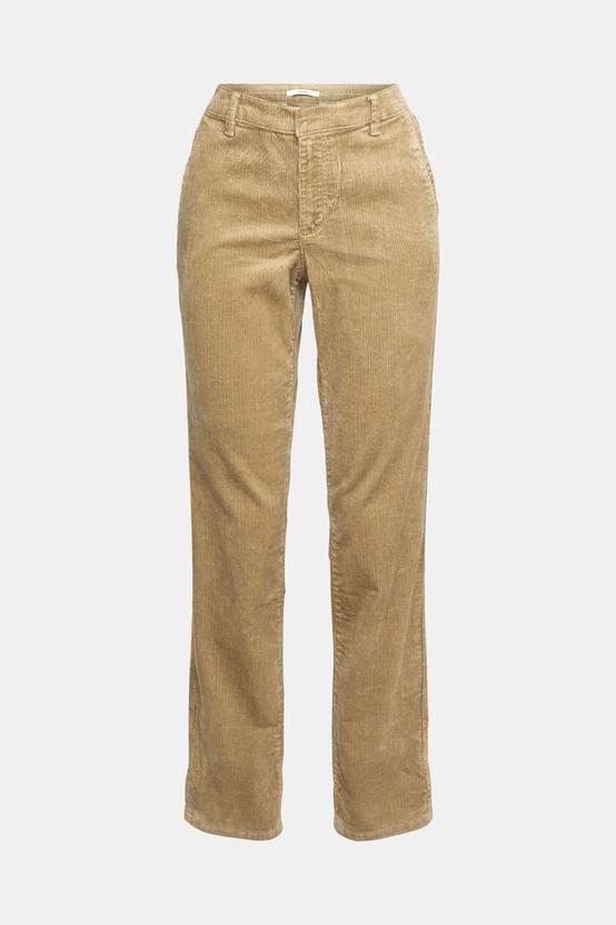 Mid-rise corduroy trousers offers at S$ 64.9 in Esprit