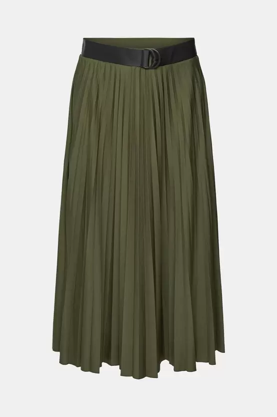 Pleated skirt with belt offers at S$ 350 in Esprit