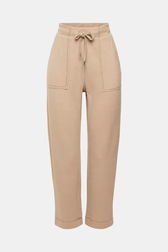 High-rise knitted jogger style trousers offers at S$ 300 in Esprit